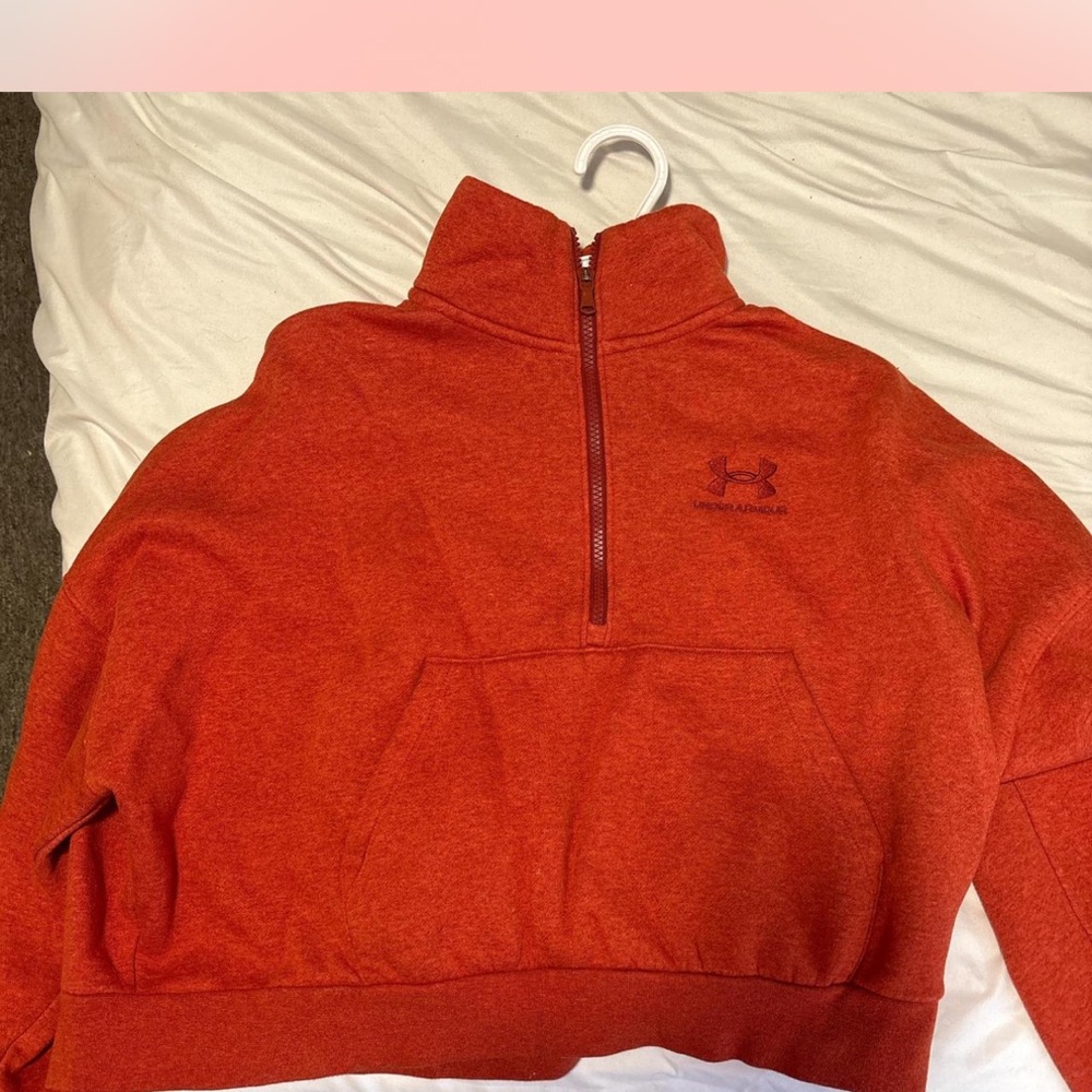 Under Armour orange Half-Zip Pullover